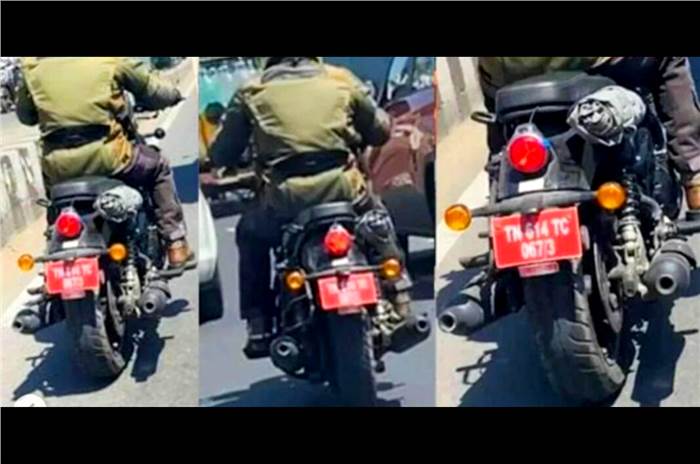 Royal Enfield Shotgun 650 spied; appears launch ready